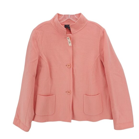 NWT TALBOTS Wool Blend Blazer Jacket Salmon Pink Size 16P - Picture 1 of 6